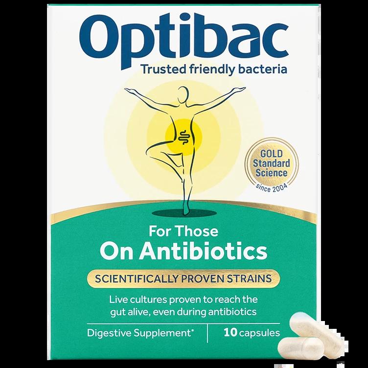 Optibac Probiotics For Those On Antibiotics - 10 Capsules, Digestive Supplement