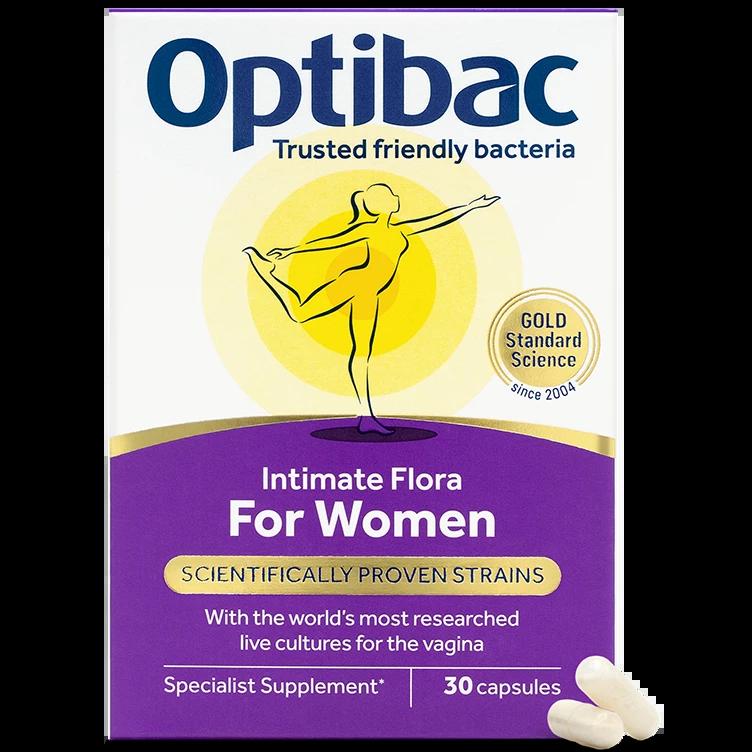 Optibac Probiotics For Women Intimate Flora, 2.5 Billion Live Cultures, Specialist Supplement