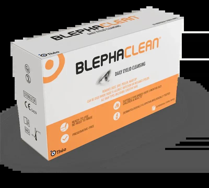 Blephaclean Wipes 20 Sterile, Preservative-Free, For Blepharitis, Dry Eye & Sensitive Skin