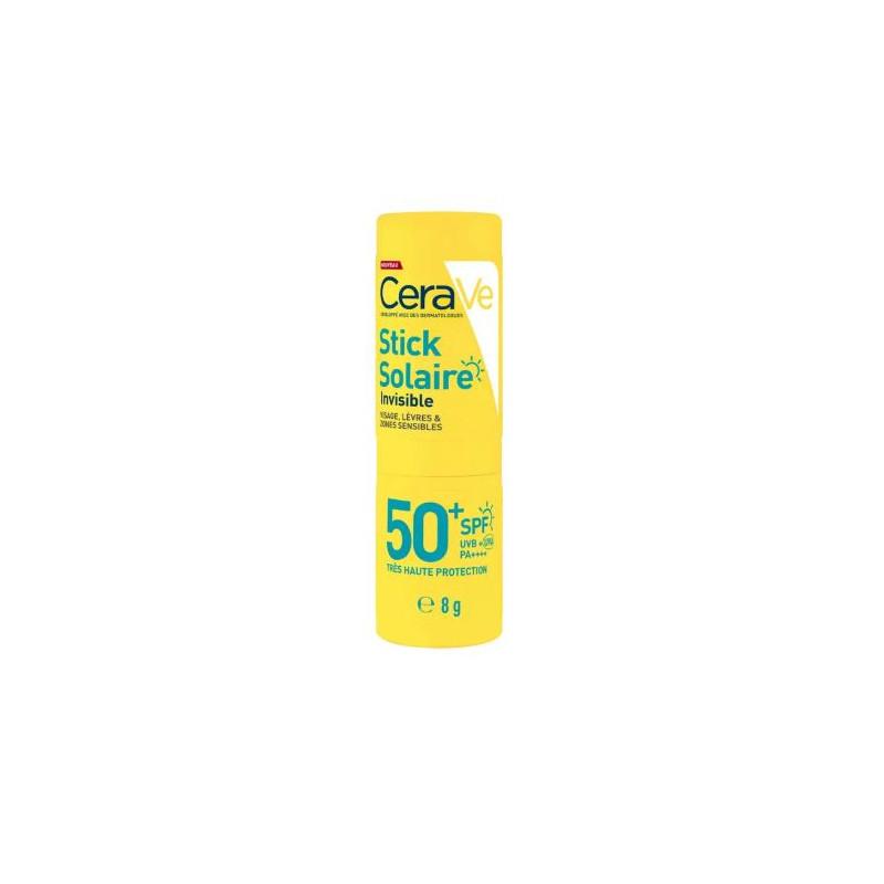 CeraVe Invisible Sun Stick SPF 50+ Broad Spectrum UVA/UVB Protection for Face, Lips & Sensitive Areas - 8g