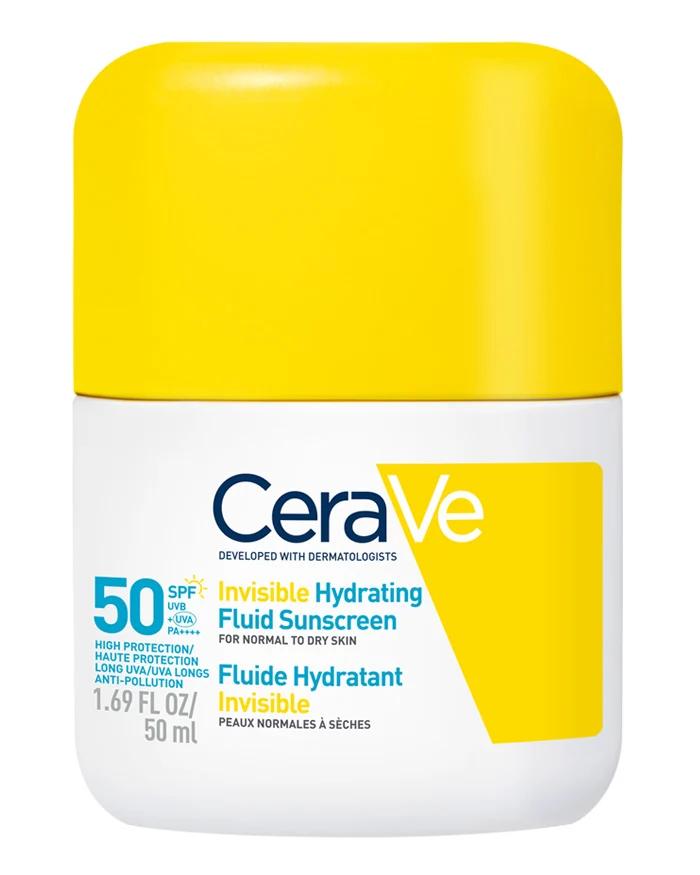 CeraVe Invisible Dry Touch Fluid Sunscreen SPF 50 Size 50ml UVB + UVA Anti-Pollution
