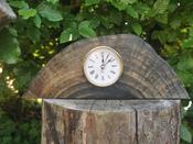 Ebonised Oak Mantel Clock: Timeless Elegance in Ebony image