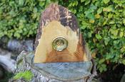 Irish Oak Live Edge Free Standing Clock