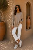 THE CELESTE CRYSTAL KNIT - BEIGE