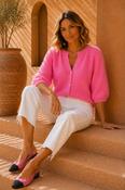 THE SUNDAE CLOUD CARDIGAN - BUBBLE GUM PINK image