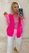 THE FUSCHIA FIZZ GILET - NEON PINK