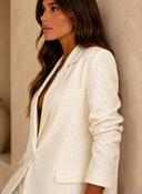 MONACO SPARKLE BLAZER - IVORY image