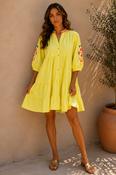 THE SOLEIL ROSA DRESS - YELLOW image