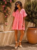 THE FLEUR SOLEIL DRESS - CORAL image