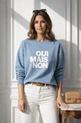 THE OUI MAIS NON SWEATSHIRT - BLUE