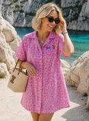 CALA LUNA BEACH DRESS - PINK image