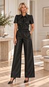 THE SOLÉNE FAUX LEATHER TROUSERS image