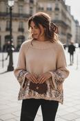 ROSETTE SEQUIN KNIT - ROSE/ROSEGOLD