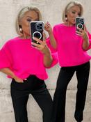 RAYE ALPACA BLEND KNIT - NEON PINK