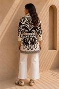 THE RAVELLO CARDIGAN - CHOCOLATE BROWN / IVORY