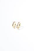 CERISE PAVÉ PINK MULTI TONE MINI HOOPS