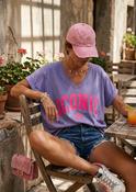 THE ICONIC GLOW TEE - LILAC