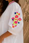 THE SOLEIL ROSA DRESS - WHITE