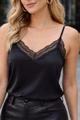 THE ÉLOISE LACE CAMI - BLACK