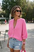 SUNDAE CLOUD CARDI - BUBBLE GUM
