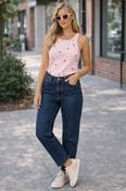 THE SWEETHEART RACER TANK - PINK