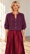 SUNDAE CLOUD CARDI - PRUNE