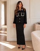 THE VITTORIA LUXE CO-ORD - BLACK