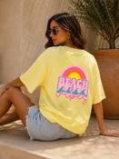 BEACH VIBES T-SHIRT - YELLOW image