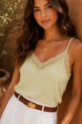 THE ÉLOISE LACE CAMI - SAGE image