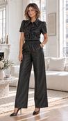 THE SOLÉNE FAUX LEATHER TROUSERS image
