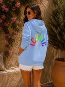 THE RAINBOW ICONIC HOODY - BLUE image