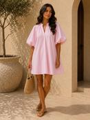THE AMALFI DRESS - SOFT PINK