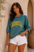 THE MADEMOISELLE SWEATSHIRT -TEAL image