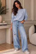 THE ELODIÉ MERINO KNIT - LIGHT BLUE