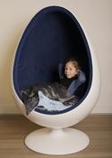 Pod Ball Chair Sensory Retro Egg Shape Blue image