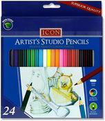 Icon Artists Studio Colour Pencils – 24 Pack image