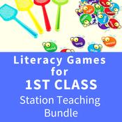 Literacy Games for 1st Class - English Station Teaching Bundle