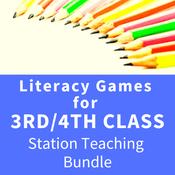 Literacy Games for 3rd &amp; 4th Class - English Station Teaching Bundle