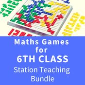 Maths Games for 6th Class -  Station Teaching Bundle image