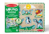 Melissa &amp; Doug Zoo Animals Sound Puzzle image