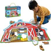 Peaceable Kingdom Shiny Barn Buddies Floor Puzzle - Farm Animal Puzzle for Kids Ages 3 and Up image