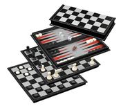 Chess Backgammon Checkers Set image