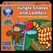 Jungle Snakes &amp; Ladders Mini Game Orchard Toys image