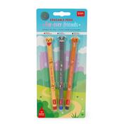 Legami Set of 3 Erasable Pens Fur-Ever Friends