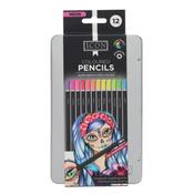 Icon Coloured Pencils Neon 12 Pack image