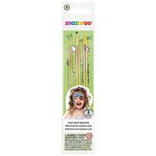 Snazaroo Green Starter Brushes Set of 3