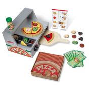 Top &amp; Bake Pizza Counter - Wooden Play Food  Melissa and Doug image