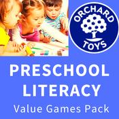 Preschool Literacy Value Games Pack - Orchard Toys image