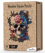 Wooden Jigsaw Puzzle Skull image