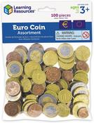 Euro Coins Set (Set of 100) - Learning Resources image